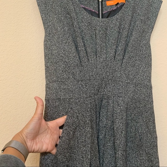 Cynthia Steffe Grey Wool Silk Blend Dress B18/21 - Picture 5 of 13